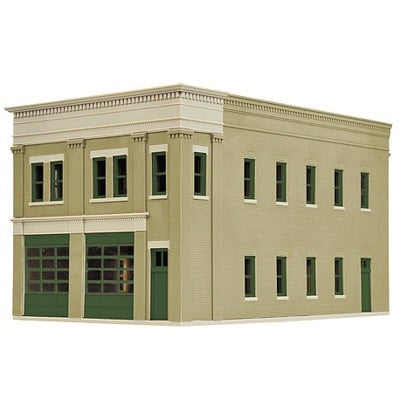 HO Two-Bay Fire Station Kit (933-4022)