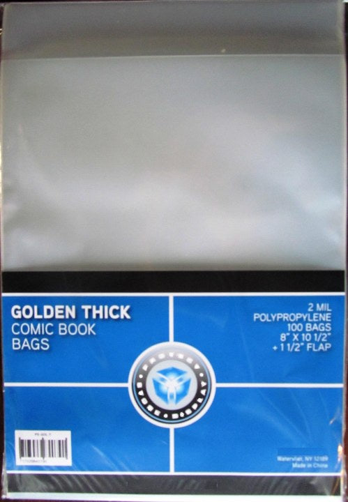 GOLD THICK COMIC BAGS 8X10.5 (MBBPSGOLT)