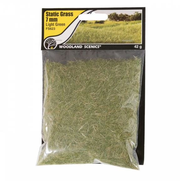 Static Grass, Light Green 7Mm (WOOFS623)