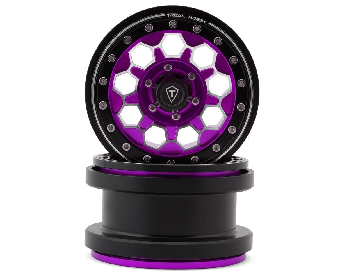 SCX6 WHEELS PURPLE (TRLX0034KLBMF)