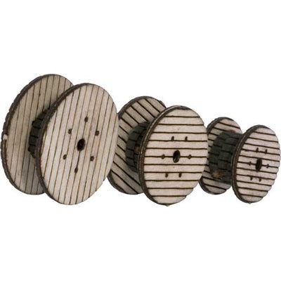 Cable Reels -- Laser-Cut Wood Ki (949-4155)