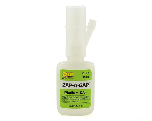 Zap-A-Gap Medium CA+ Glue 0.5oz (PAAPT03)
