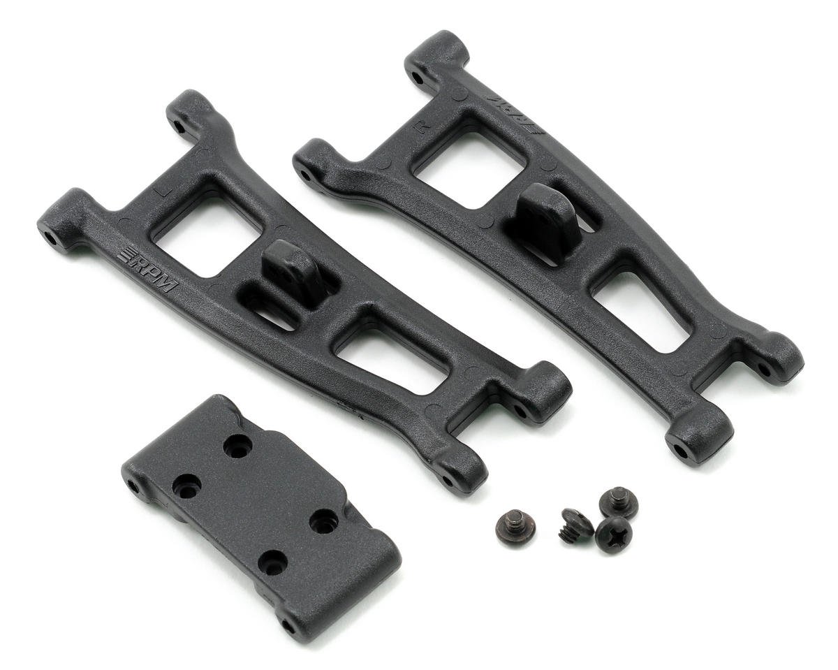 Black Front A-Arms (2) with Bulkhead for GT2/SC10 (RPM70762)