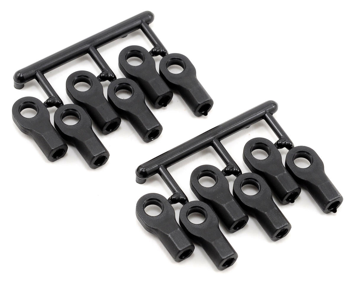 Short Black Turnbuckle Rod Ends for Traxxas Vehicles (12) (RPM80472)