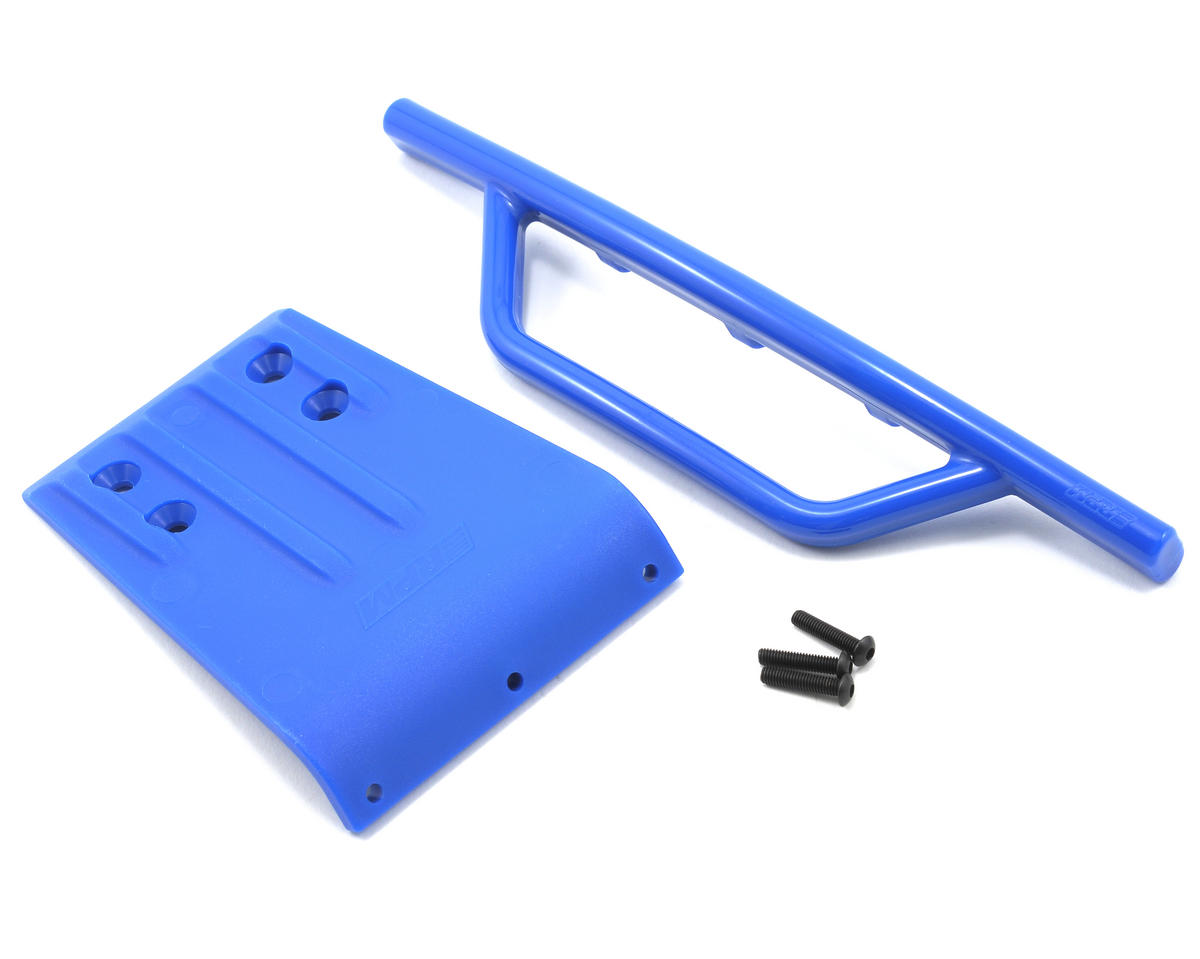 Blue Front Bumper and Skid Plate for Slash (RPM80955)