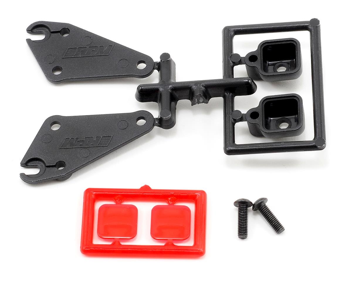 Black Tail Light Housing Set with Red Lenses for RPM Slash Bumper (RPM81030)