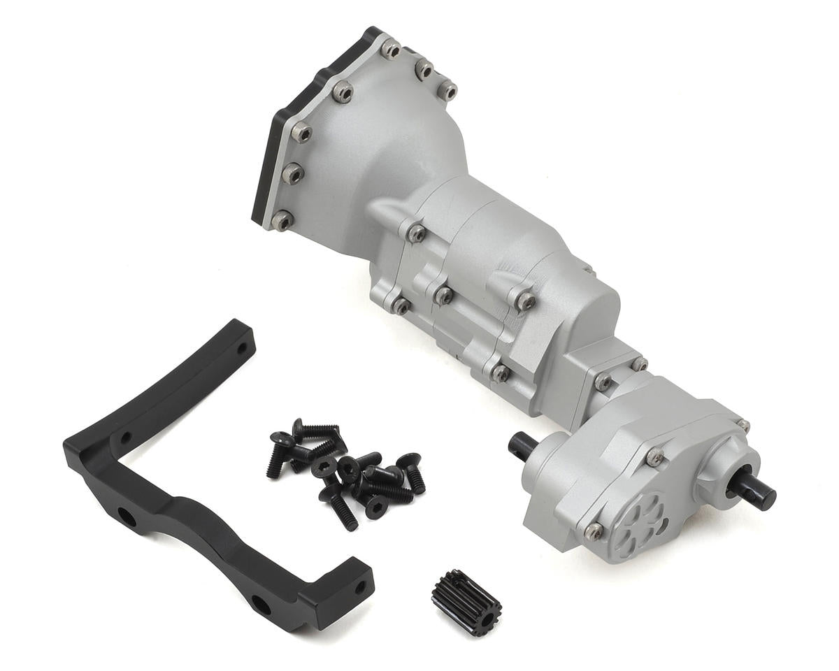 Aluminum Scale Transmission with Black Mounting Bracket for SCX10 (SSD00123)