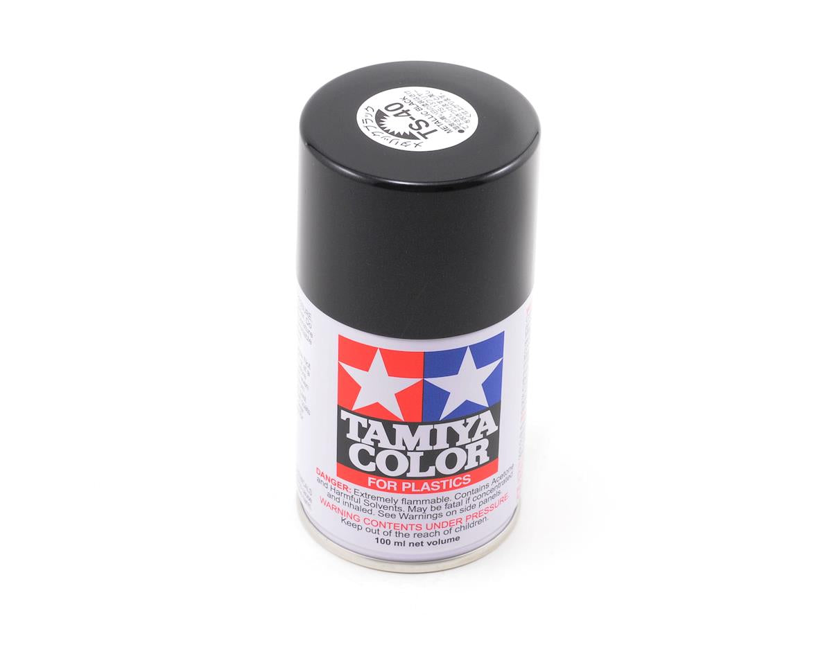 TS-40 Metal Black Lacquer Spray Paint 100ml Can (TAM85040)