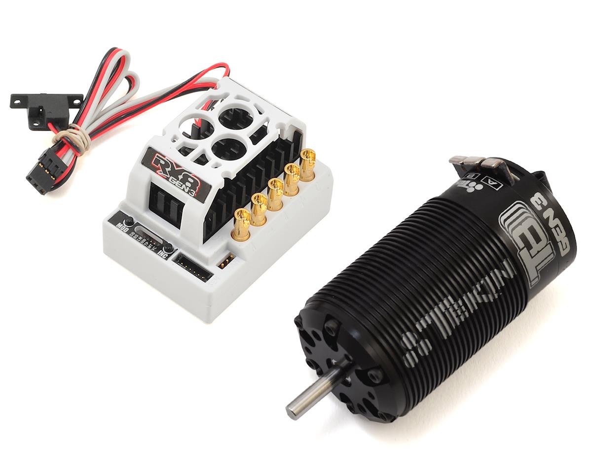 RX8 Gen 3 Sensored/Sensorless Brushless ESC with Redline T8 Gen 3 Sensored Motor 2050KV for 1/8 Buggy (TEKTT2331)