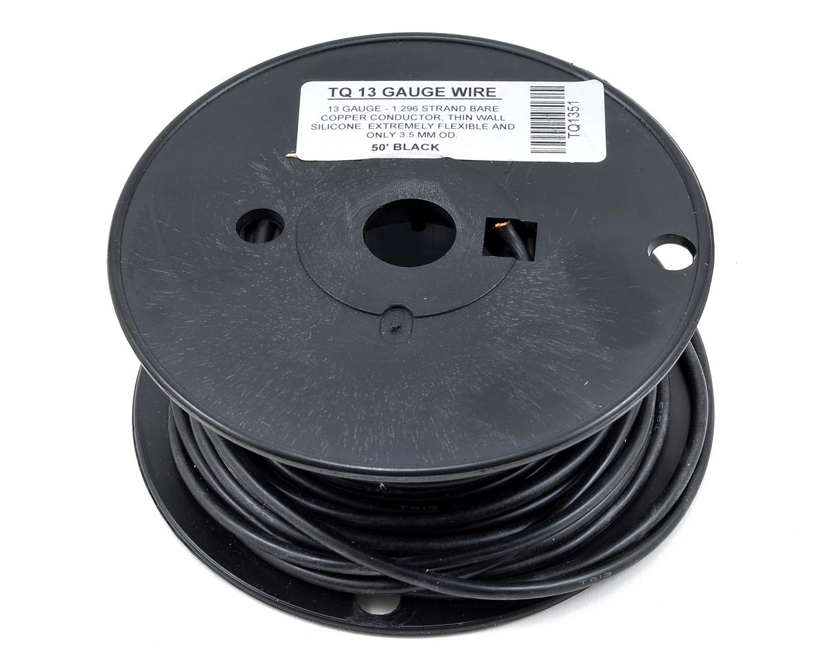 Silicone Wire Black 50' 13AWG (TQW1351)