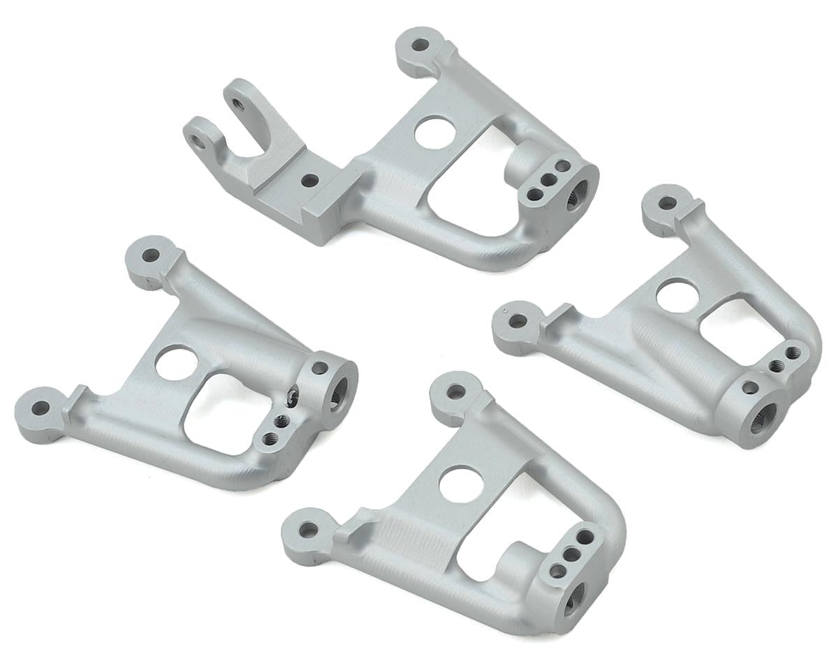 Aluminum Shock Hoops Silver for SCX10 II (4) (VPS01861)