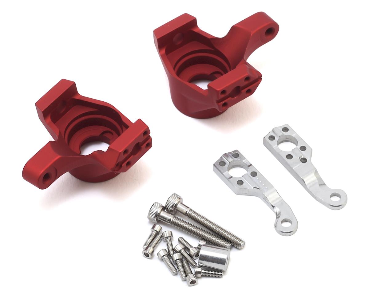 Aluminum Steering Knuckles Red for SCX10 II (2) (VPS02904)