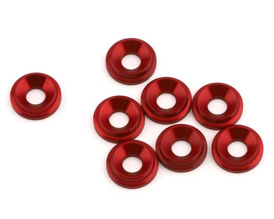 Low Profile Countersunk Washers 3mm Red (1UP820509)