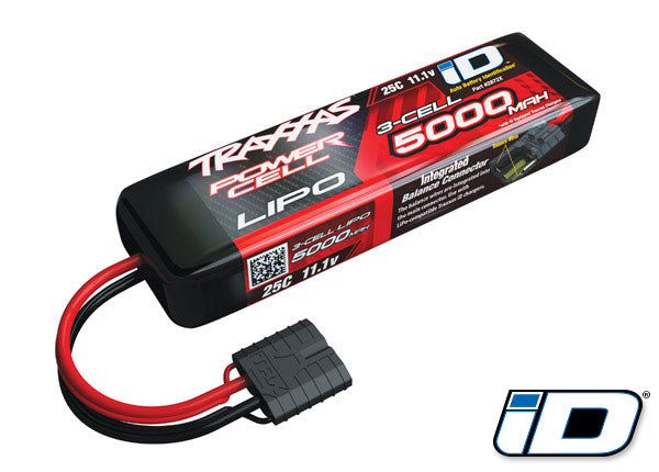 5000mAh 11.1V 25C 3S Power Cell LiPo Battery Pack with Traxxas ID Plug (TRA2872X)