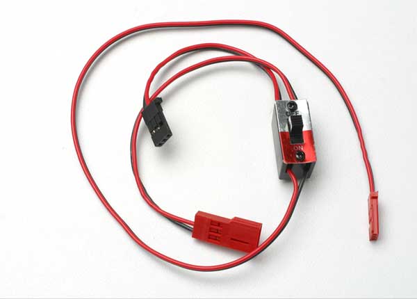 Receiver Battery Pack Wiring Harness with Switch for Nitro 4-Tec/Nitro Rustler/Nitro Stampede (TRA3034)