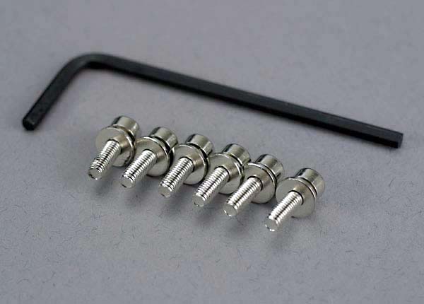 Caphead Screws 3x10mm with Lock Washers (3) (TRA3159)