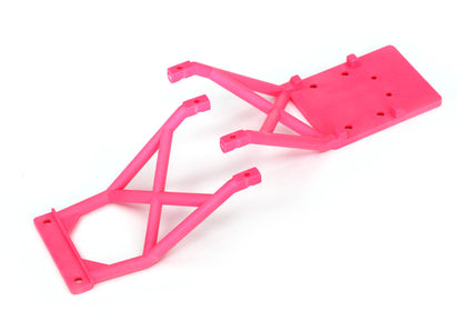 Front and Rear Skid Plates Pink for Stampede (TRA3623P)