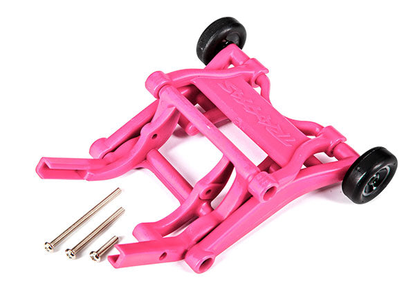 Wheelie Bar Mount Pink with Hardware for Bandit/Rustler/Slash/Stampede (TRA3678P)