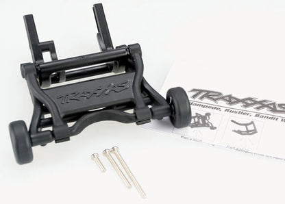 Wheelie Bar Mount Black with Hardware for Bandit/Rustler/Slash/Stampede (TRA3678)