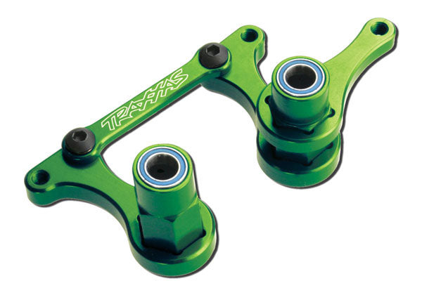 Aluminum Bellcrank Set Green with Bearings for Bandit/Drag Slash/Nitro Slash/Rustler/Slash (TRA3743G)