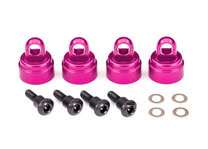 Aluminum Shock Caps Pink for Ultra Shocks (4) (TRA3767P)