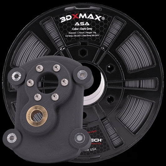 3DXMAX ASA 3D Printer Filament 1.75mm Diameter 1kg Dark Gray (3DXASA1011000GY2)