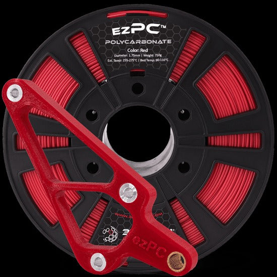 EZPC Polycarbonate 3D Printer Filament 1.75mm Diameter 750g Red (3DXPC05010750RD6)