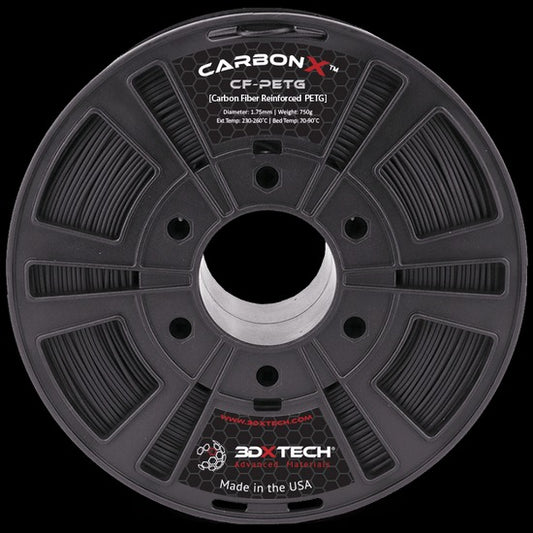 Carbonx CF-PETG 3D Printer Filament 1.75mm Diameter 750g (3DXPTG3010750BK0)