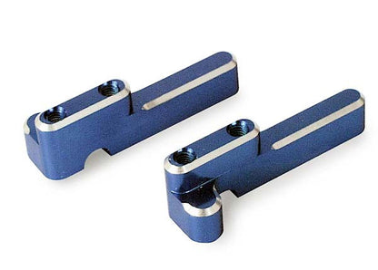 Aluminum Steering or Shifting Servo Mounts Blue for T-Maxx (TRA4918X)