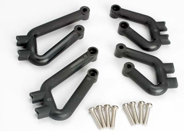 Front and Rear Bumper Mounts with Hardware for E-Maxx/T-Maxx (TRA4936)