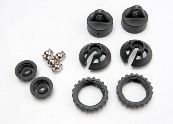 GTR Shock Caps And Spring Retainers for E-Revo 2.0/Revo/XO-1 (TRA5465)