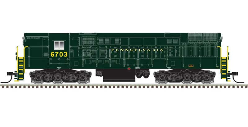 HO FM H-24-66 Phase 2 Trainmaster Master Gold Pennsylvania Railroad #6707 Brunswick Green/Gold with LokSound & DCC (ATL10004145)