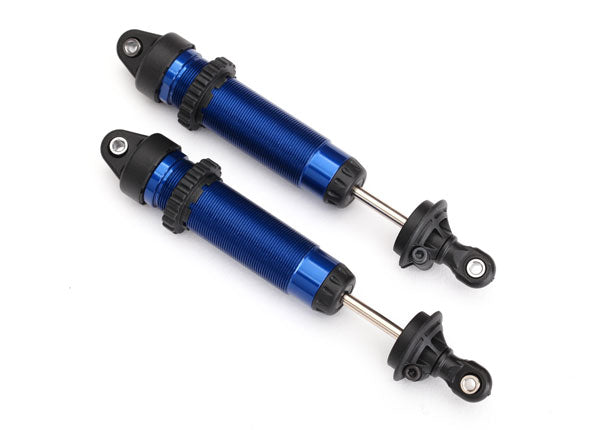 Aluminum Threaded Front GTR Shocks 134mm Blue for UDR (2) (TRA8450X)