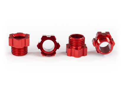 Aluminum Stub Axle Nut Red for TRX-4 (4) (TRA8886R)