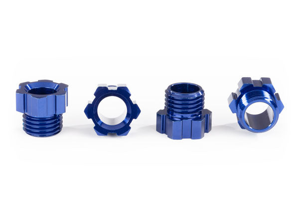 Aluminum Stub Axle Nut Blue for TRX-4 (4) (TRA8886X)