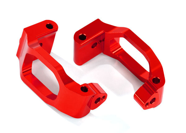 Aluminum Caster Blocks Red for Maxx (2) (TRA8932R)