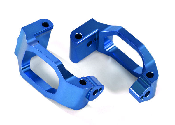 Aluminum Caster Blocks Blue for Maxx (2) (TRA8932X)