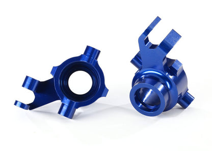 Aluminum Steering Blocks Blue for Maxx (2) (TRA8937X)