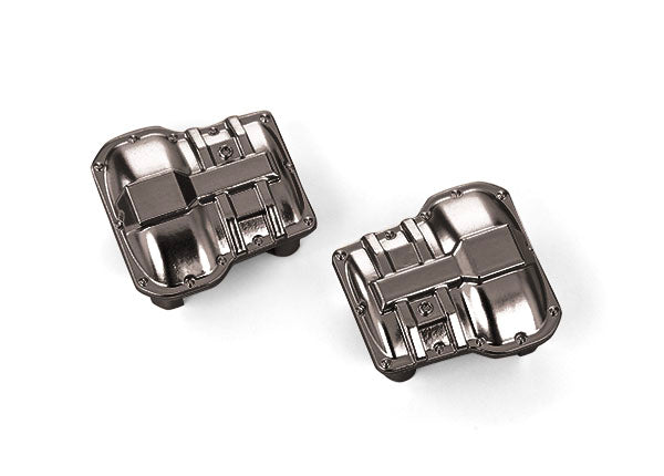 AXLE COVER BLACK CHROME (2) (TRA9738BLKCR)