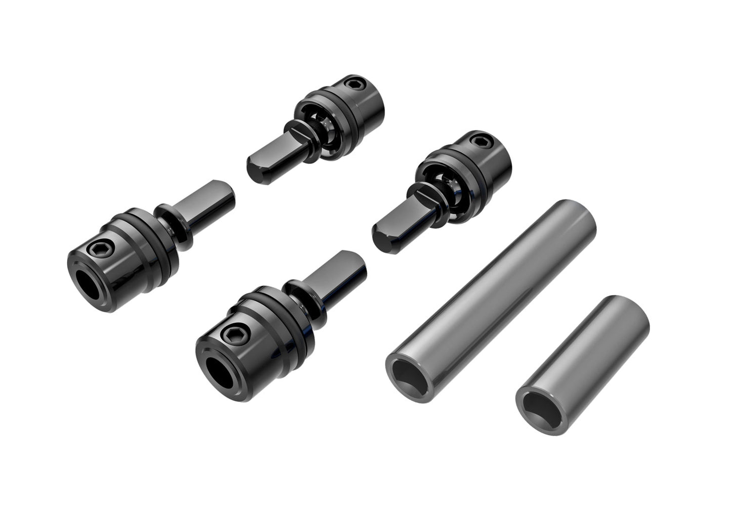 Driveshafts, center, male (met (TRA9751GRAY)