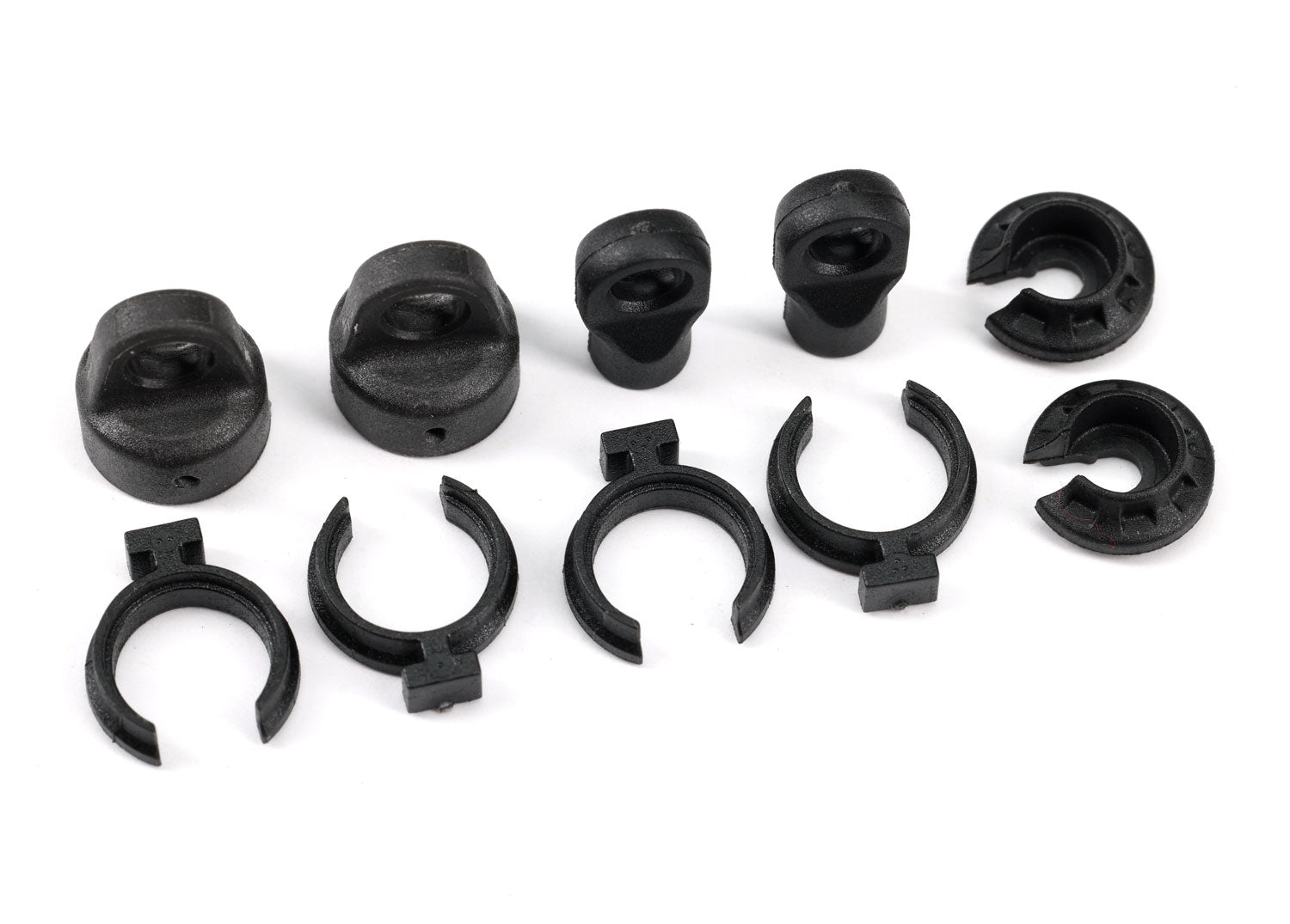 GTM Shock Caps and Spring Retainers with Rod Ends for TRX-4M (TRA9762A)