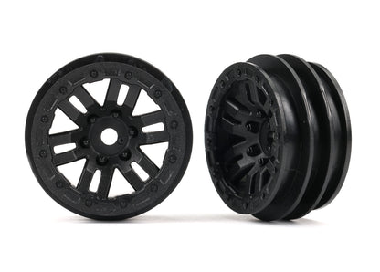 Land Rover Defender 1.0" Black Wheels for TRX-4M (2) (TRA9768)