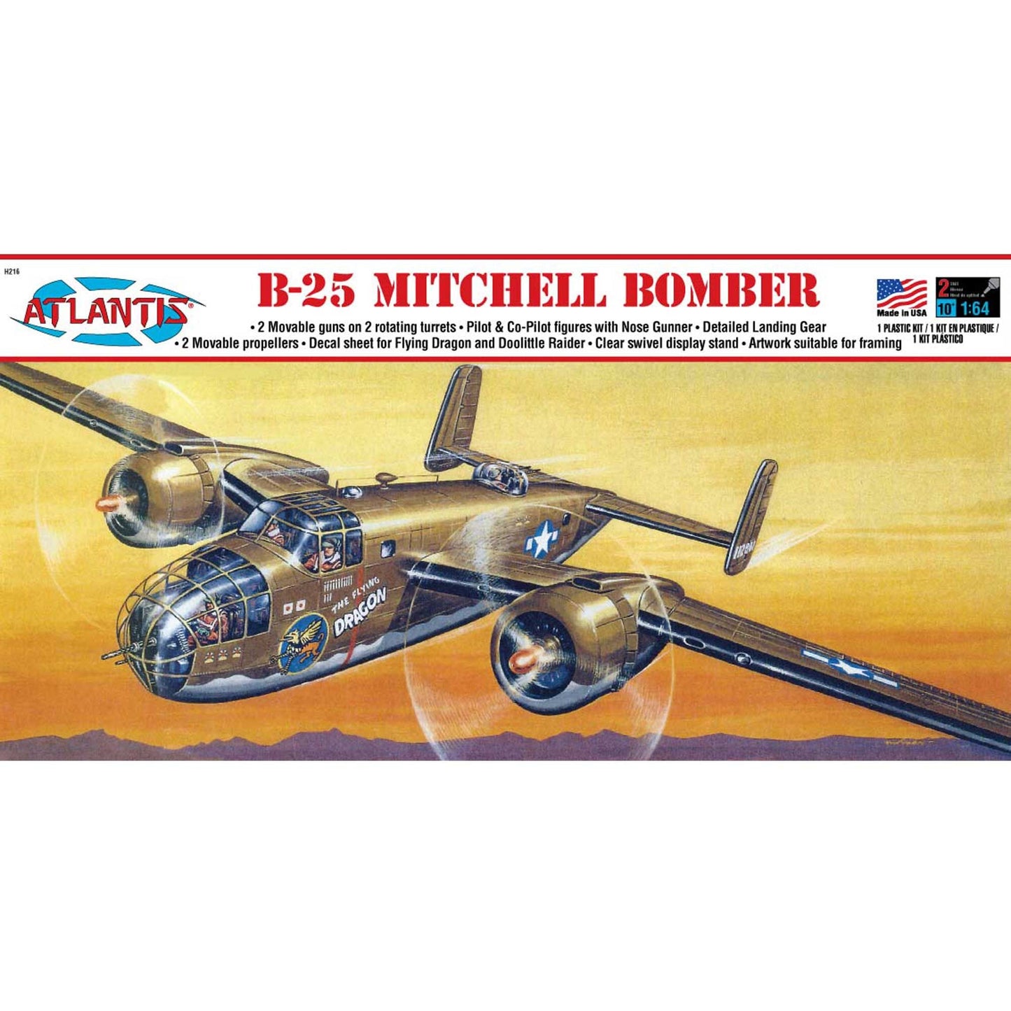 1/64 B-25 Mitchell Bomber Flying Dragon (AANH216)