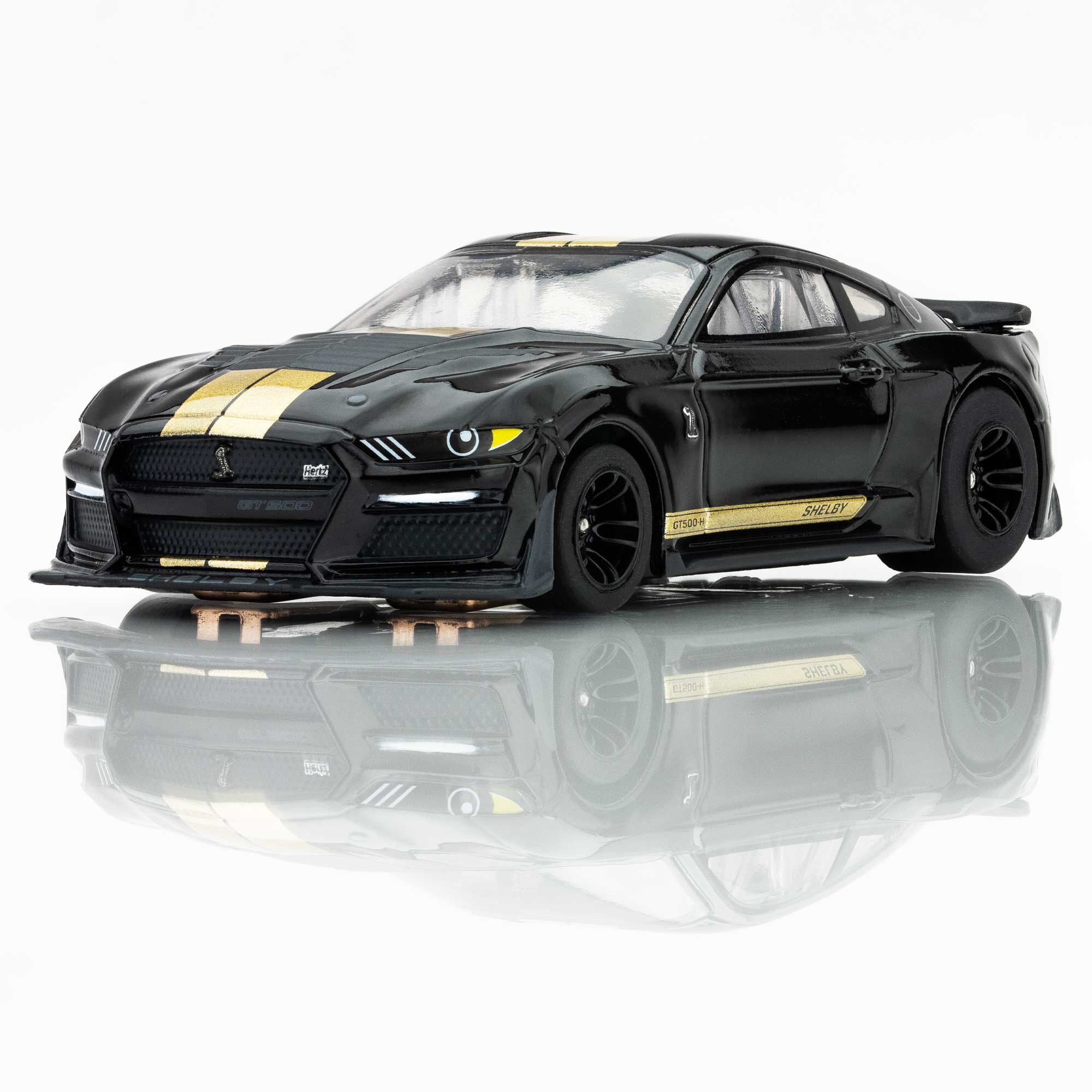 AFX Mustang GT500H Slot Car, Black/Gold (AFX22082) – Nankin Hobby