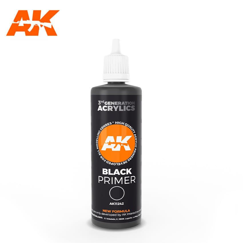 3G Black Primer 100ml Bottle (AKI-11242)