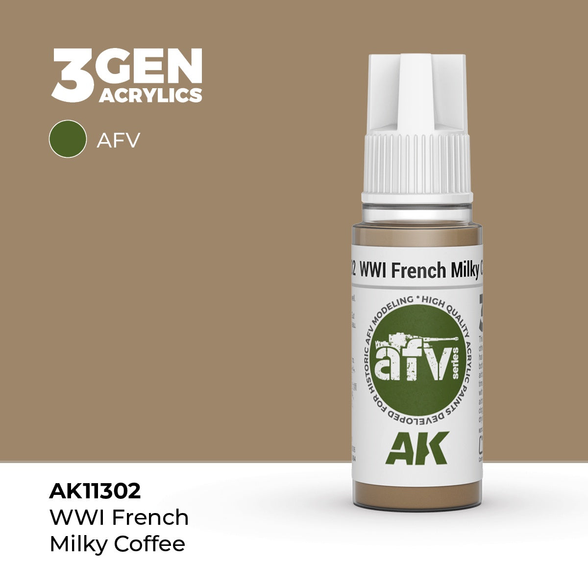 3G WWI French Milky Coffee 17ml Bottle Acrylic Paint (AKI-11302)