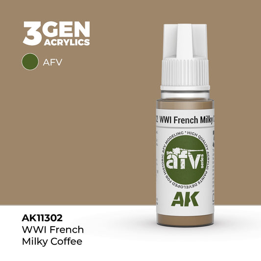 3G WWI French Milky Coffee 17ml Bottle Acrylic Paint (AKI-11302)