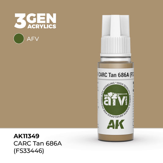 3G CARC Tan 686A (FS33446) 17ml Bottle Acrylic Paint (AKI-11349)