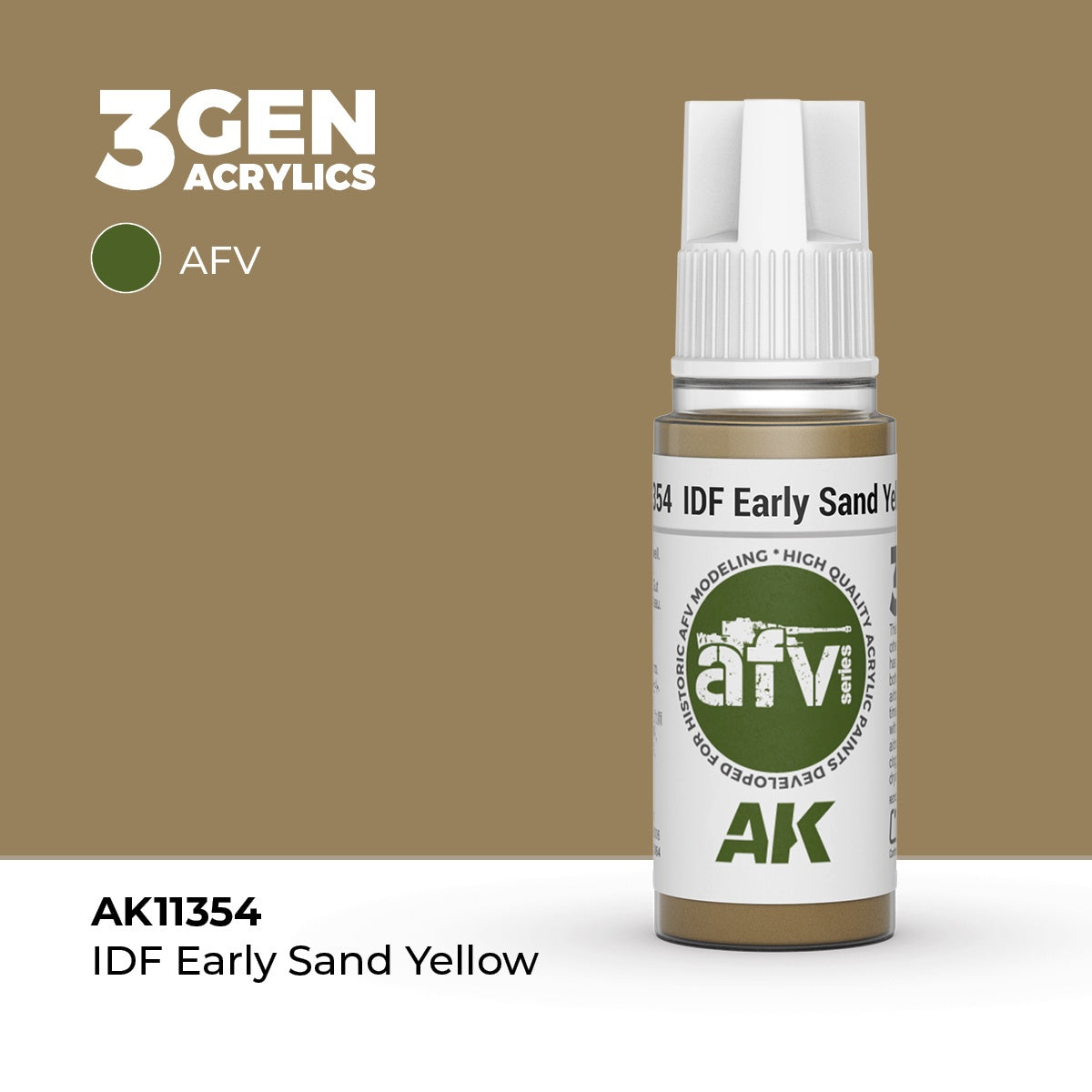 3G IDF Early Sand Yellow 17ml Bottle Acrylic Paint (AKI-11354)