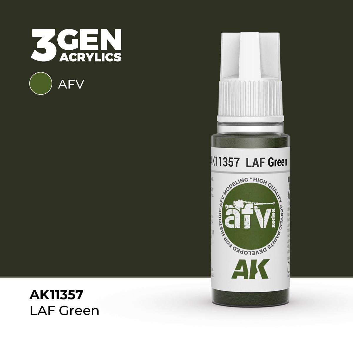 3G LAF Green 17ml Bottle Acrylic Paint (AKI-11357)
